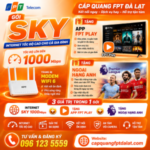 combo SKY WIFI 6, Truyền hình FPT Play, Ngoại Hạng Anh