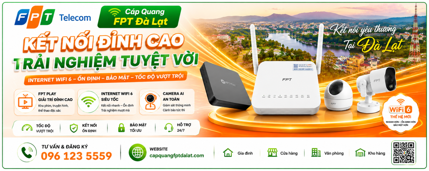 cáp quang fpt đà lạt