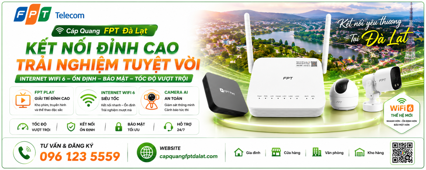 cáp quang fpt đà lạt